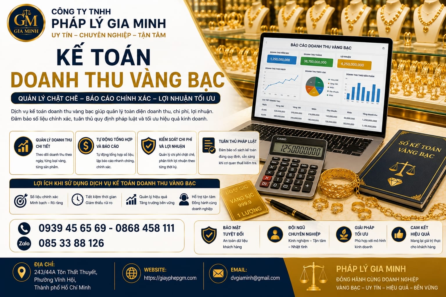 Hạch toán doanh thu – chi phí tiệm vàng theo đúng quy định mới nhất 2025 12 Kế toán doanh thu vàng bạc