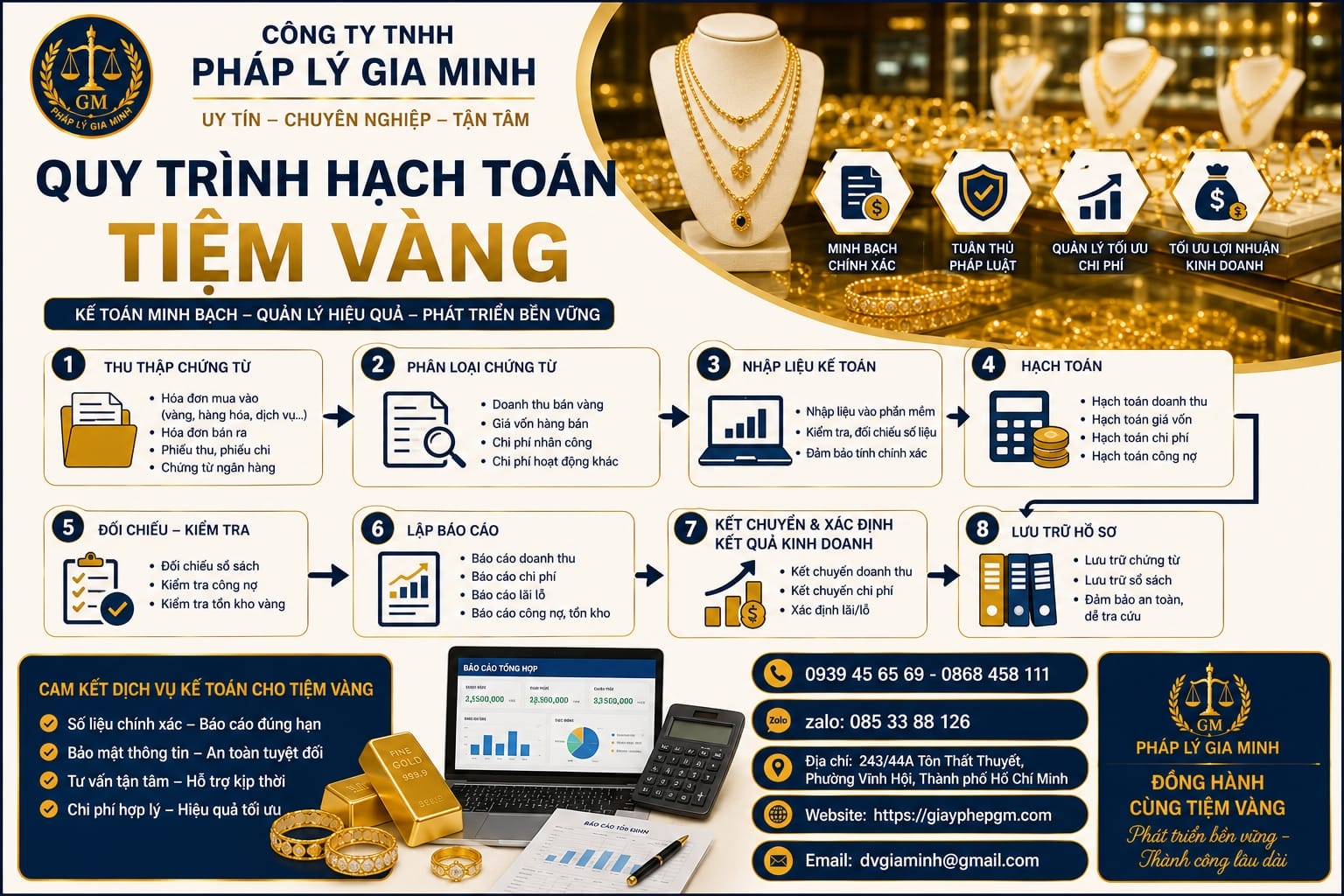 Hạch toán doanh thu – chi phí tiệm vàng theo đúng quy định mới nhất 2025 16 Quy trình hạch toán tiệm vàng