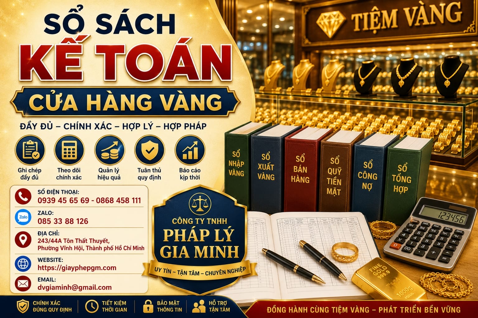 Hạch toán doanh thu – chi phí tiệm vàng theo đúng quy định mới nhất 2025 20 so sach ke toan cua hang vang