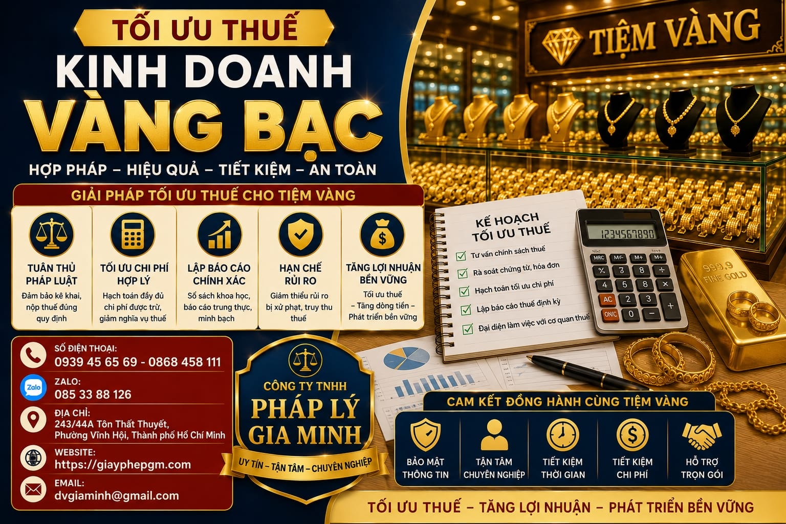 Tối ưu thuế kinh doanh vàng bạc