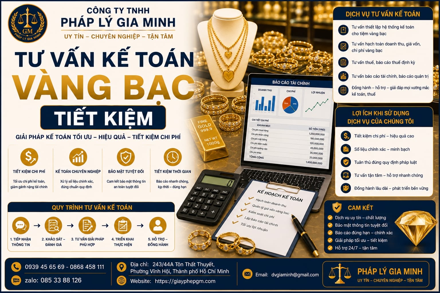 Tư vấn kế toán vàng bạc tiết kiệm