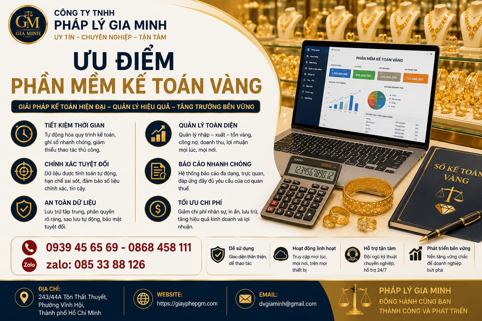 Ưu điểm phần mềm kế toán vàng