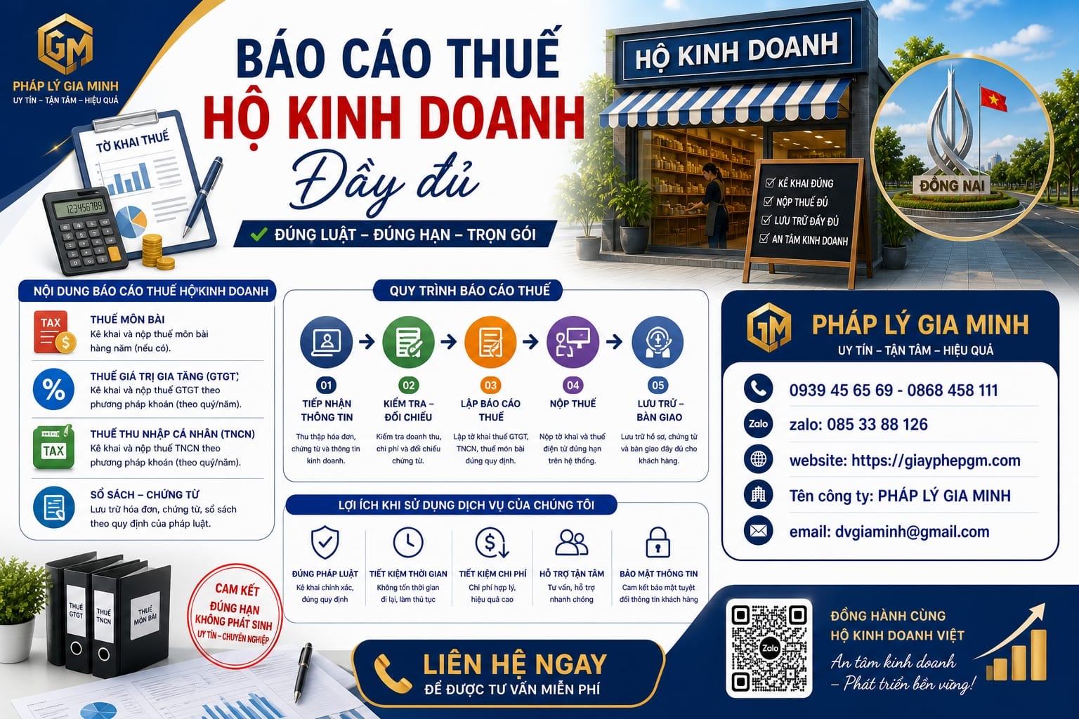 Dịch vụ kế toán trọn gói cho hộ kinh doanh 13 Báo cáo thuế hộ kinh doanh đầy đủ