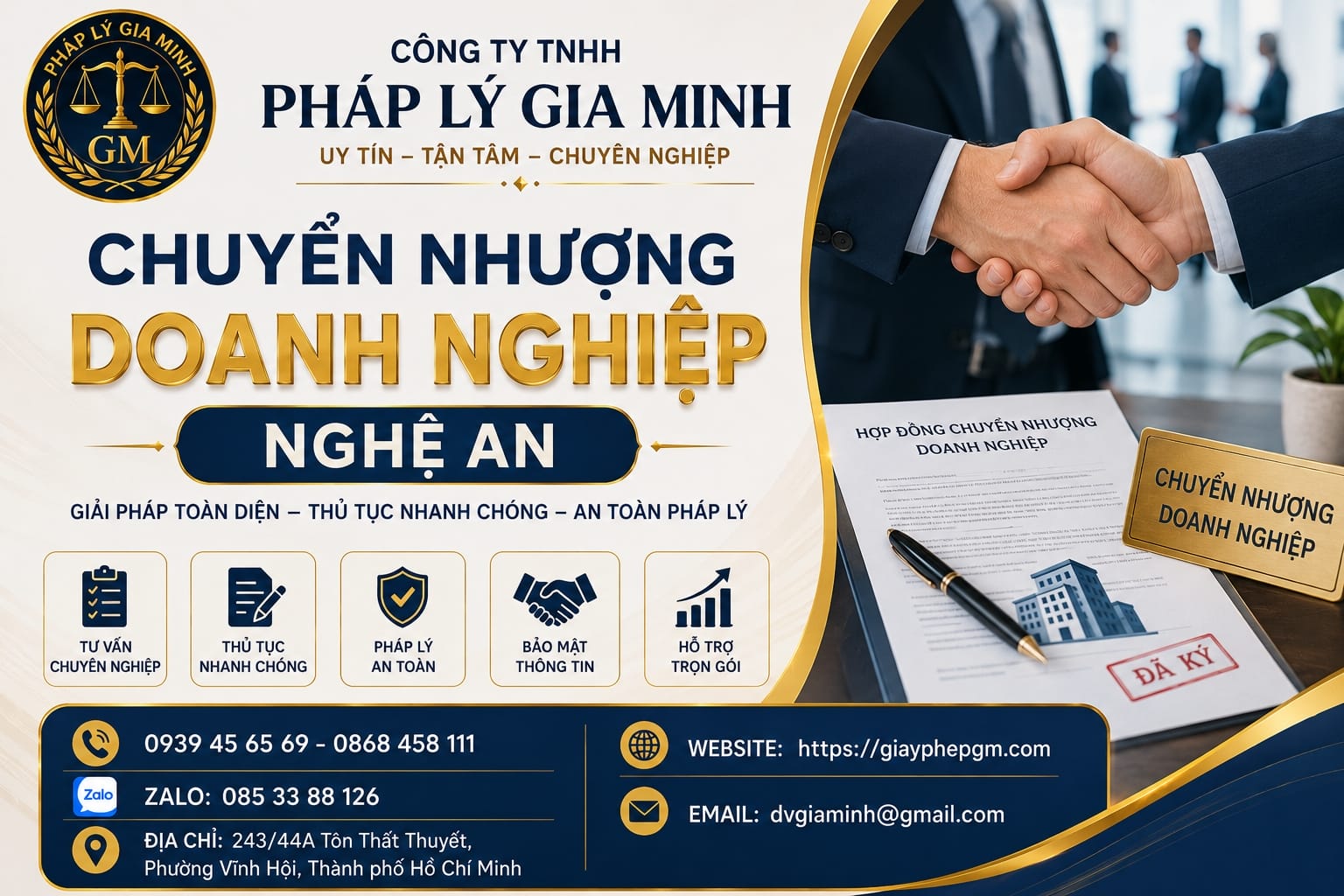 Chuyển nhượng doanh nghiệp Nghệ An