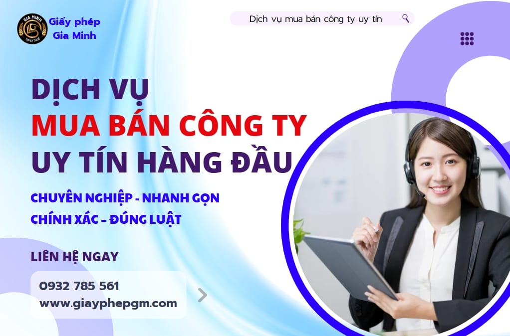 Dịch vụ mua bán công ty trọn gói uy tín