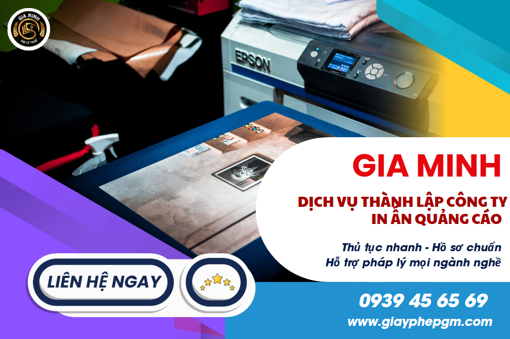 Hồ sơ đăng ký thành lập công ty in ấn quảng cáo