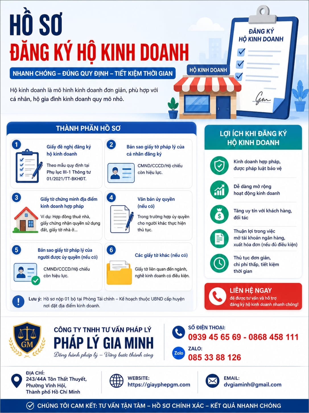 Hồ sơ đăng ký hộ kinh doanh