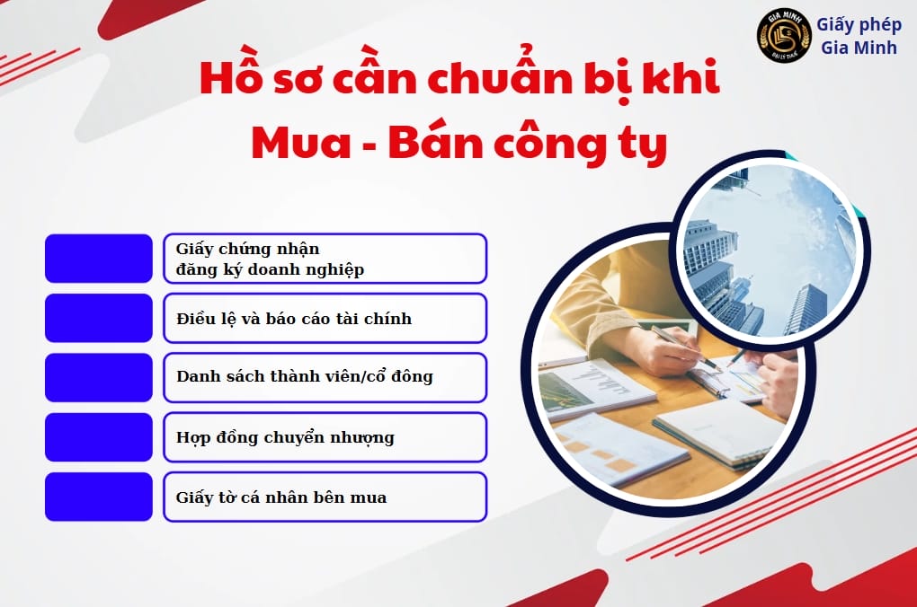 Hồ sơ cần chuẩn bị khi mua bán công ty tại Cần Thơ