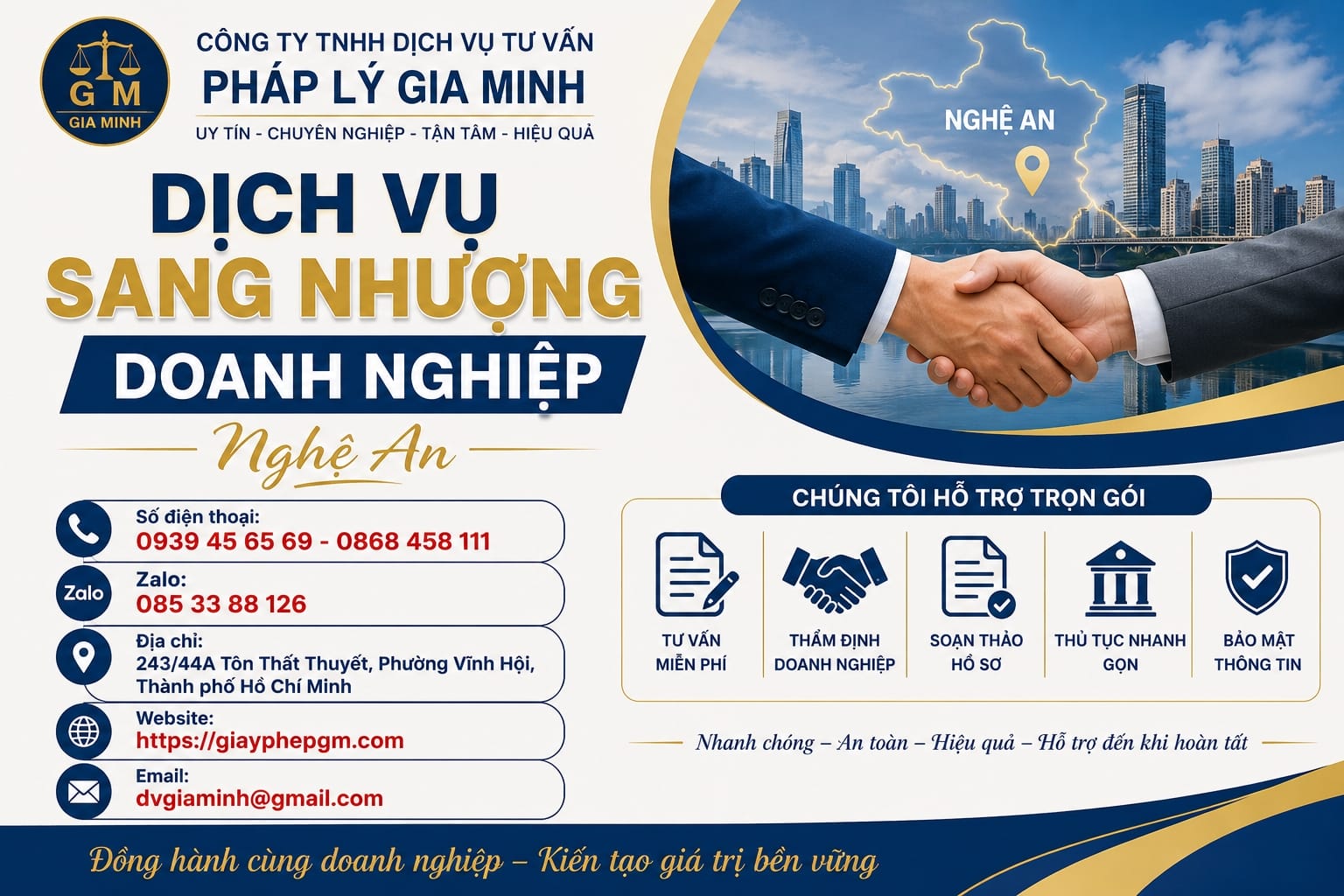 Sang nhượng công ty Nghệ An