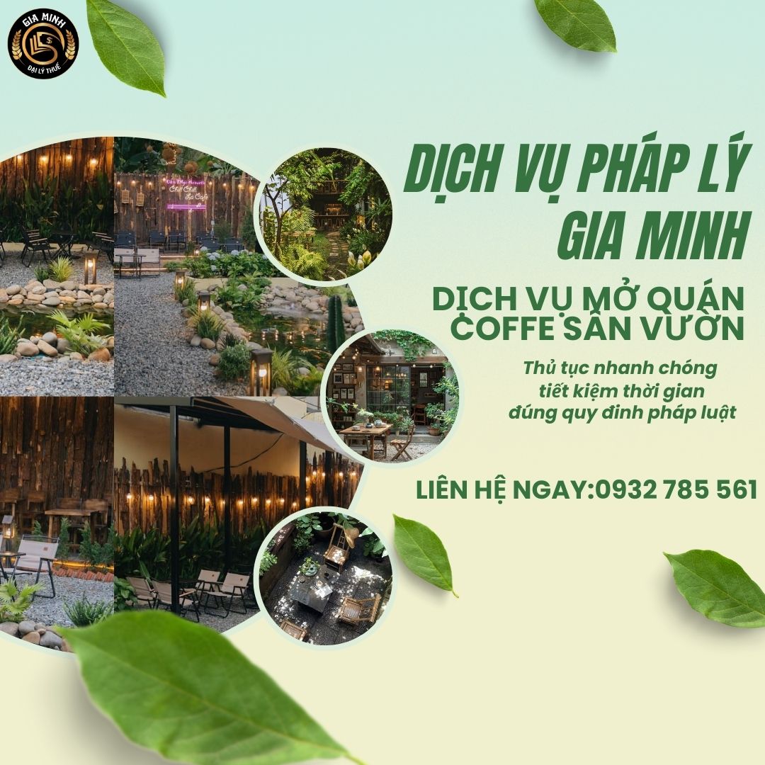 Thủ tục mở quán cà phê sân vườn – Quy trình, chi phí và kinh nghiệm chi tiết