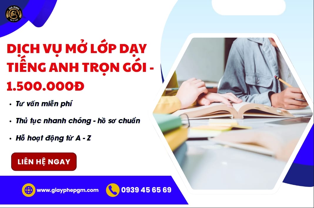 Dịch vụ mở lớp dạy thêm tiếng anh tại nhà