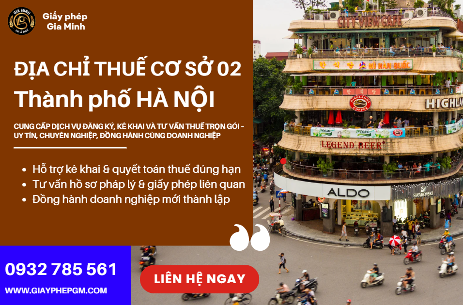 Địa chỉ và số điện thoại thuế cơ sở 2 tại Hà Nội uy tín