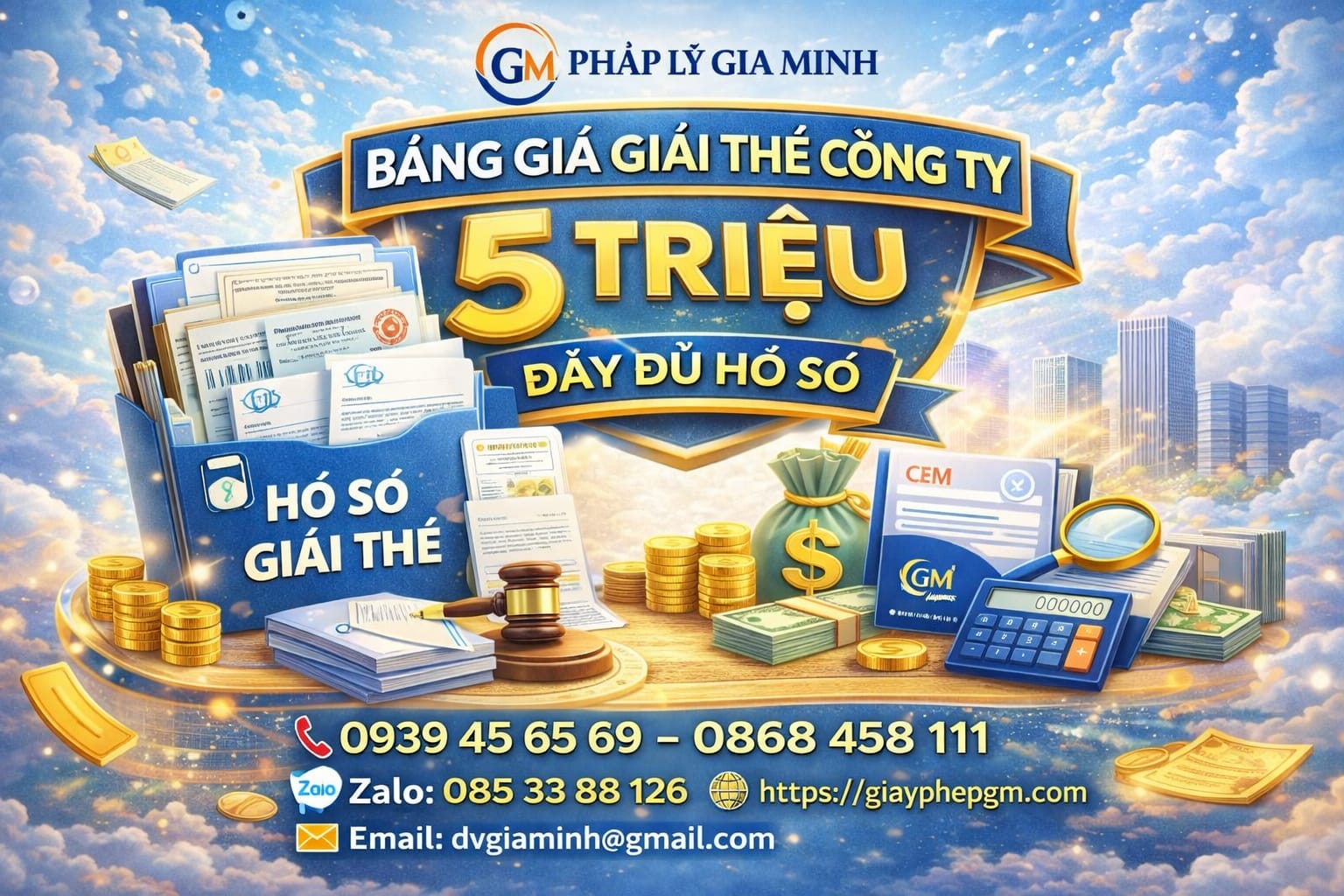 Chi phí giải thể công ty TNHH 2 thành viên tại Đà Nẵng