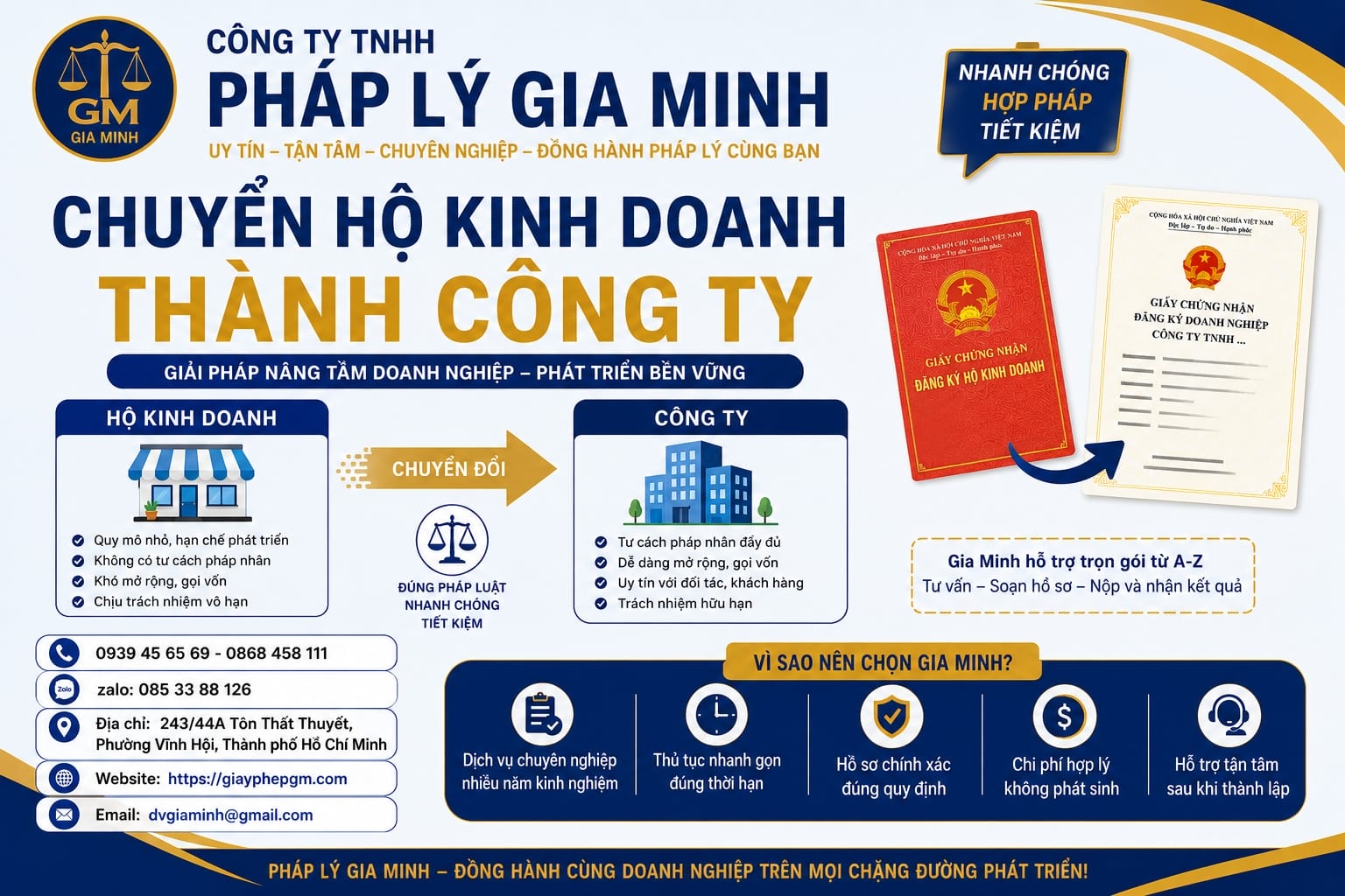 Chuyển hộ kinh doanh thành công ty Nghệ An