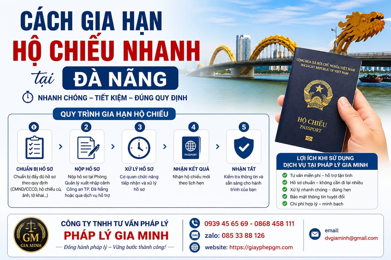 Đăng ký làm hộ chiếu online Đà Nẵng dễ dàng