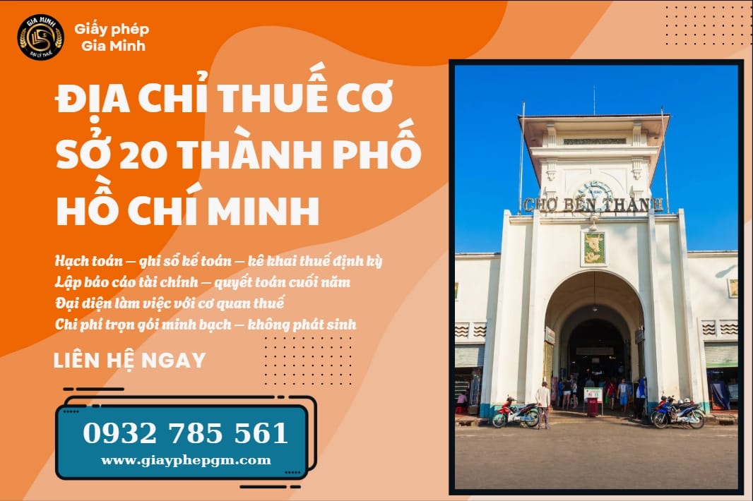 Địa chỉ Thuế cơ sở 20 thành phố Hồ Chí Minh – Hướng dẫn chi tiết & Dịch vụ kế toán hỗ trợ doanh nghiệp