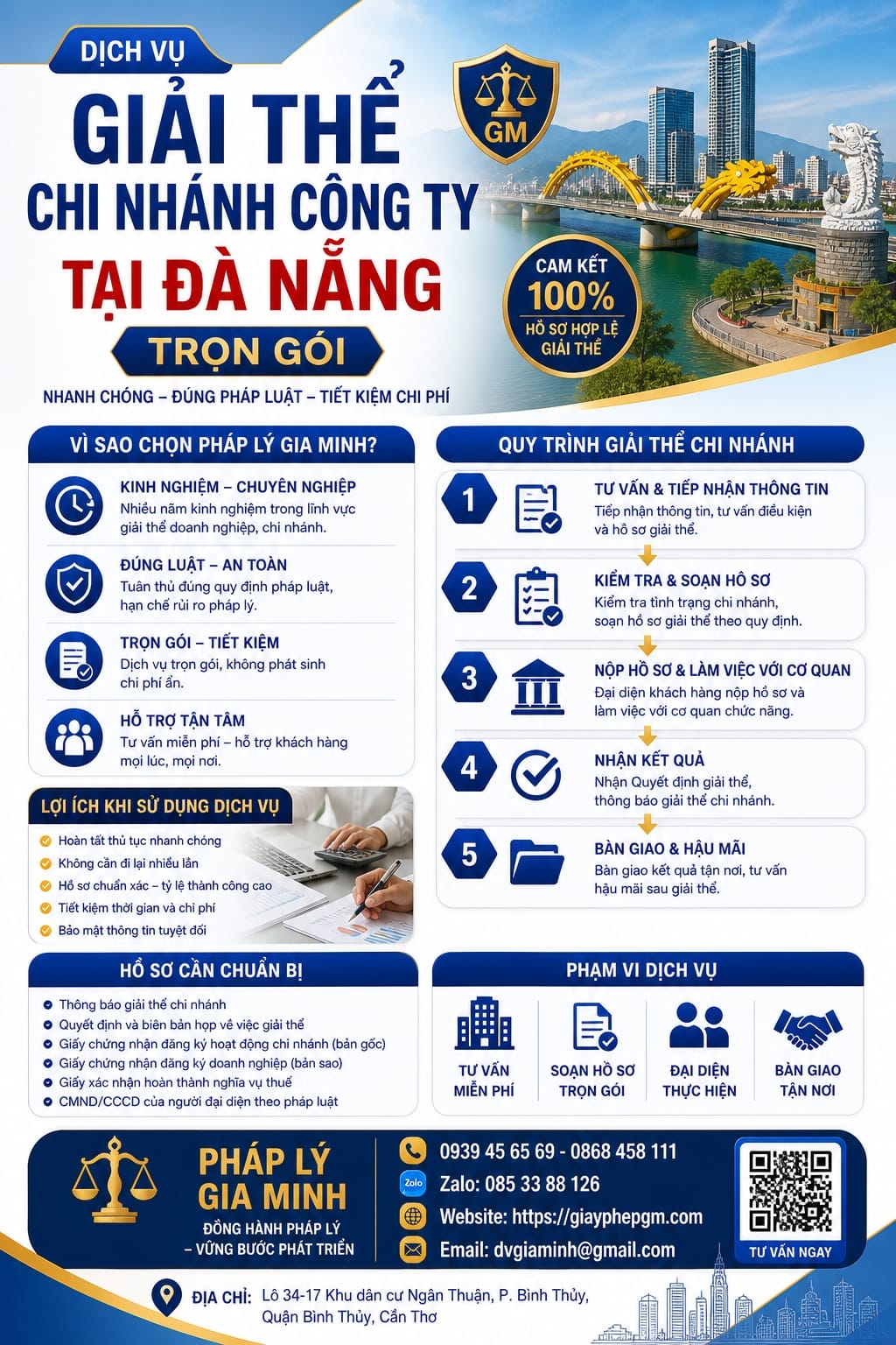 Dịch vụ giải thể công ty TNHH 2 thành viên tại Đà Nẵng uy tín