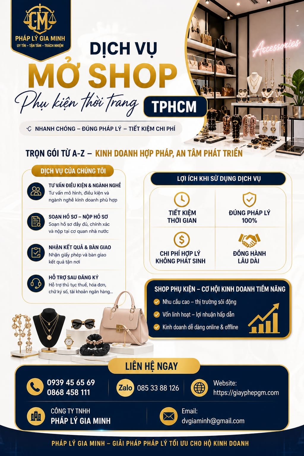 Thành lập hộ kinh doanh phụ kiện thời trang tại TPHCM | Thủ tục, chi phí, kinh nghiệm 16 Dịch vụ mở shop quần áo TPHCM trọn gói
