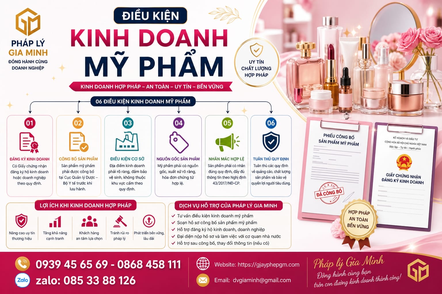 Thành lập hộ kinh doanh son môi tại TPHCM | Hồ sơ, thủ tục, chi phí 10 Điều kiện kinh doanh mỹ phẩm