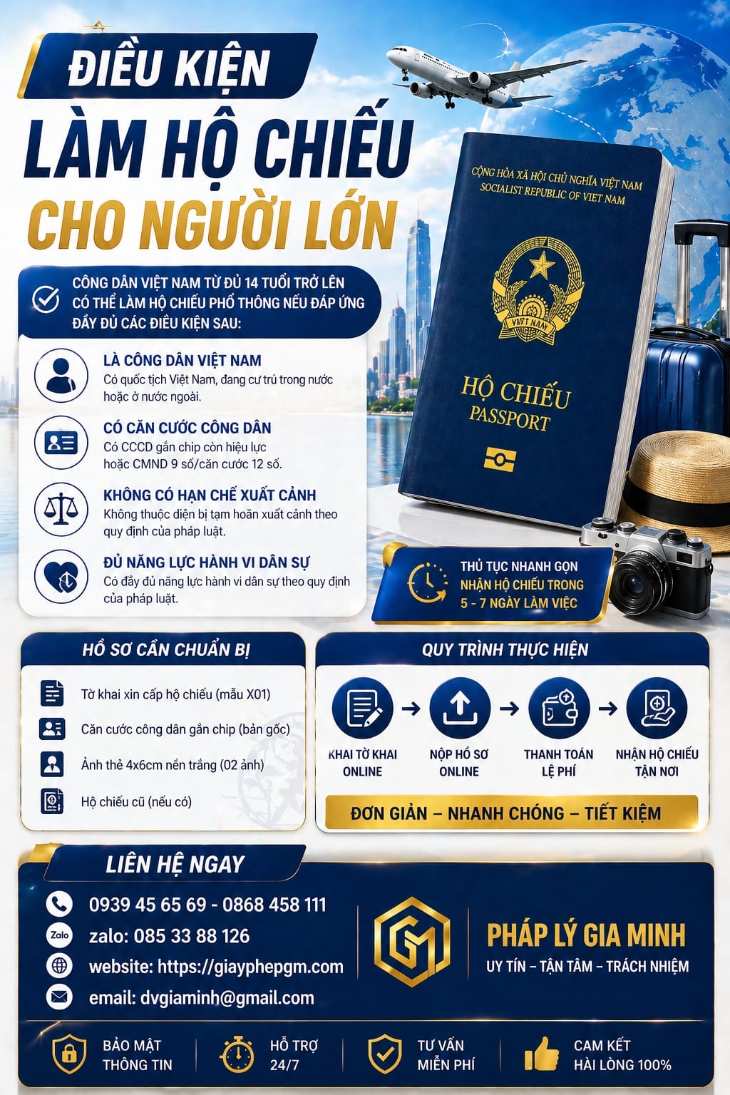 Điều kiện làm hộ chiếu gắn chip tại Đà Nẵng