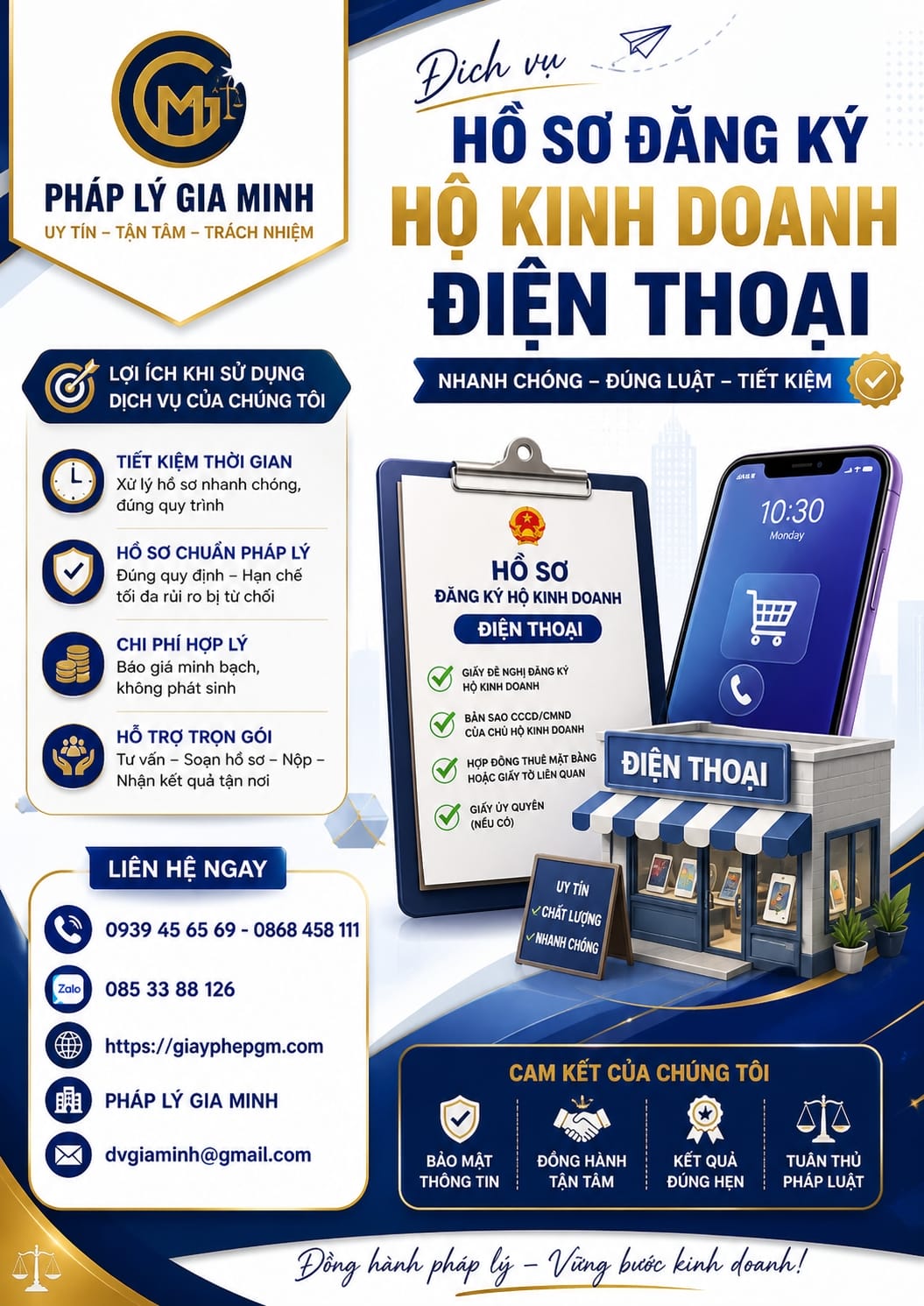 Hồ sơ đăng ký hộ kinh doanh điện thoại
