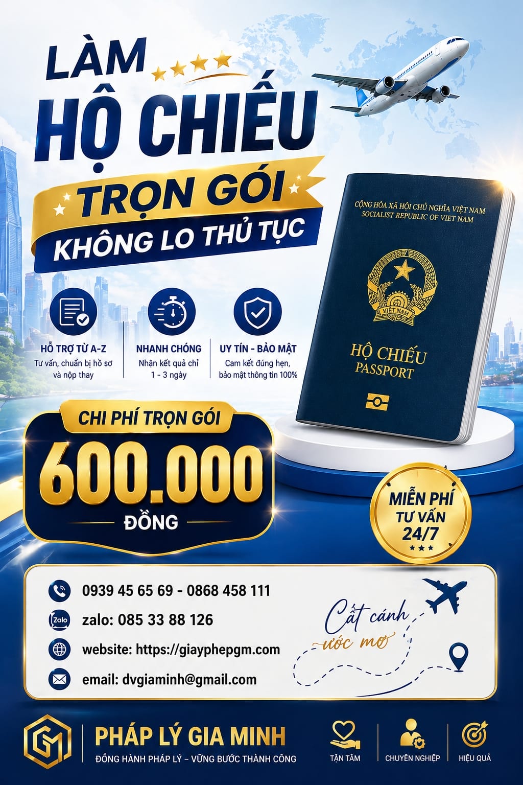 Hồ sơ gia hạn hộ chiếu Đà Nẵng đầy đủ