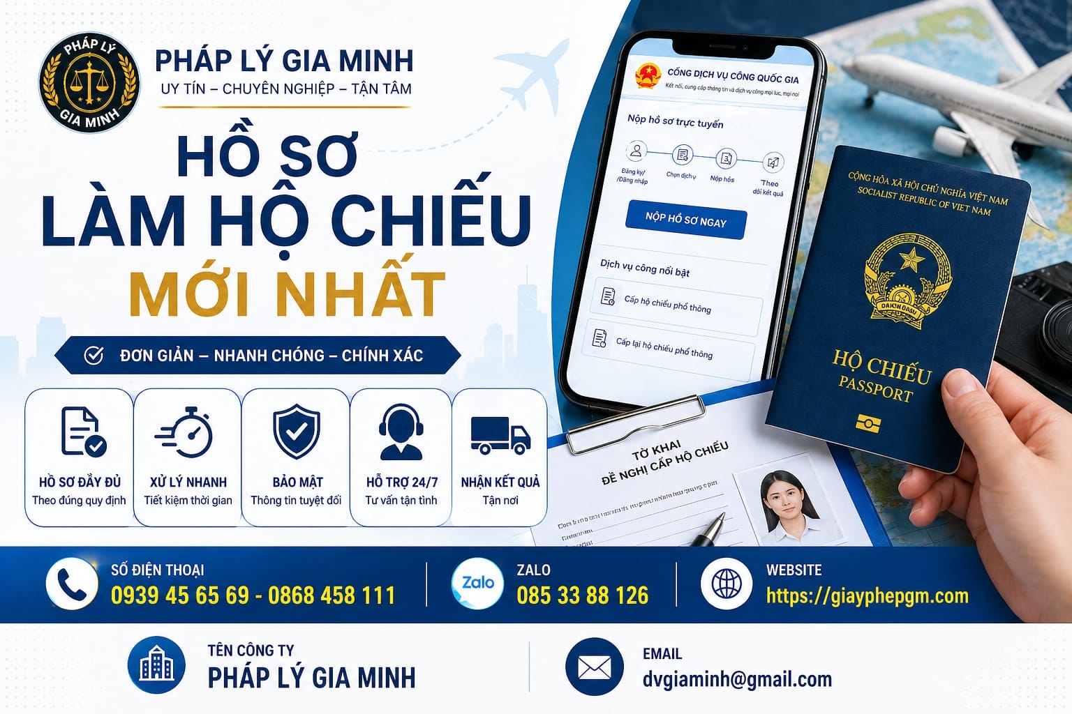 Hồ sơ làm hộ chiếu gắn chip Đà Nẵng đầy đủ