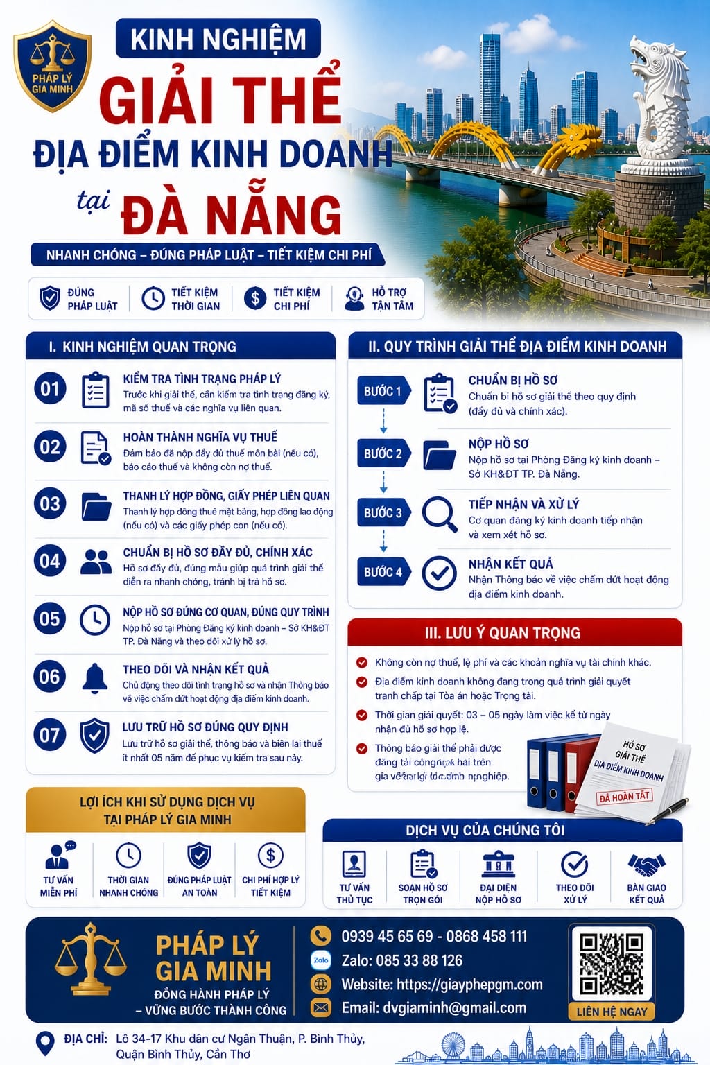 Kinh nghiệm giải thể địa điểm kinh doanh tại Đà Nẵng