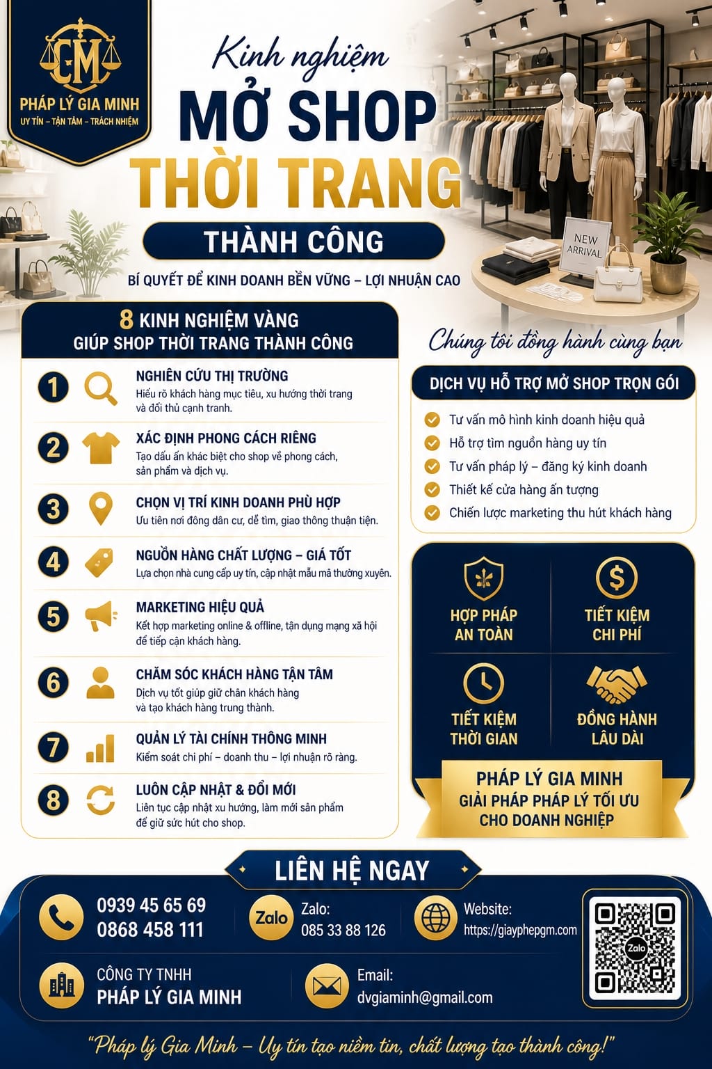 Kinh nghiệm mở shop thời trang thành công