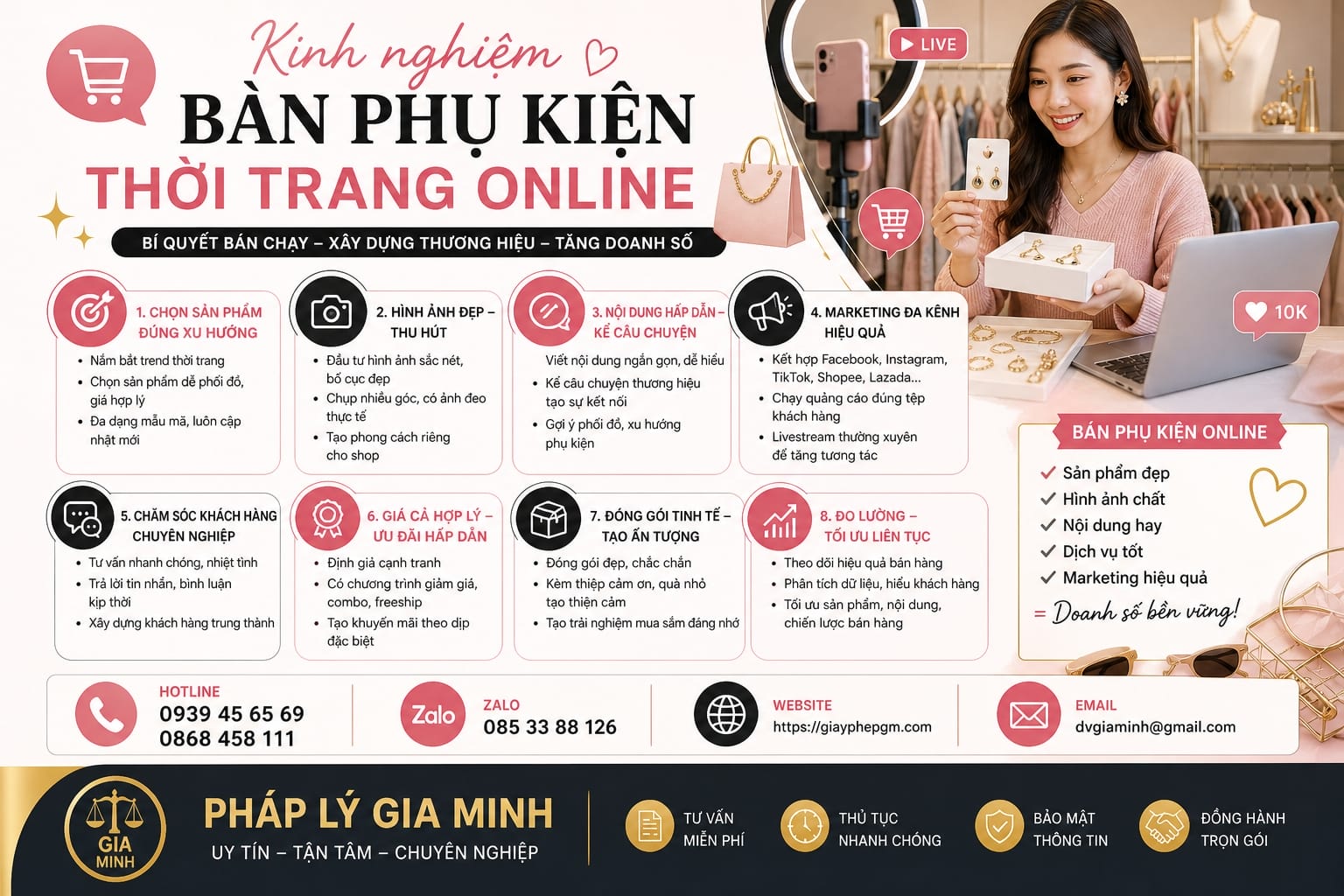 Thành lập hộ kinh doanh phụ kiện thời trang tại TPHCM | Thủ tục, chi phí, kinh nghiệm 14 Kinh nghiệm mở shop thời trang thành công