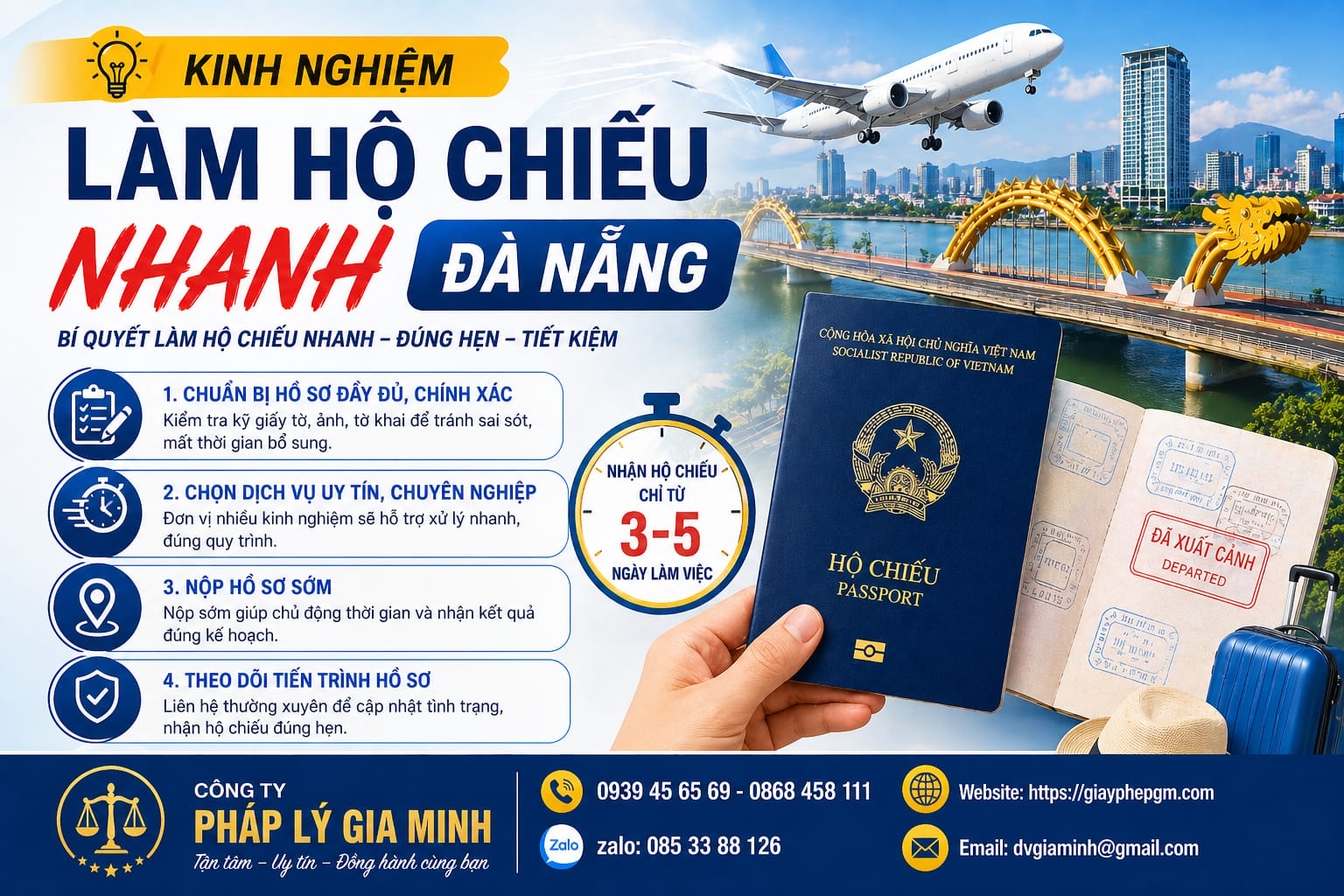 Làm hộ chiếu online Đà Nẵng nhanh chóng