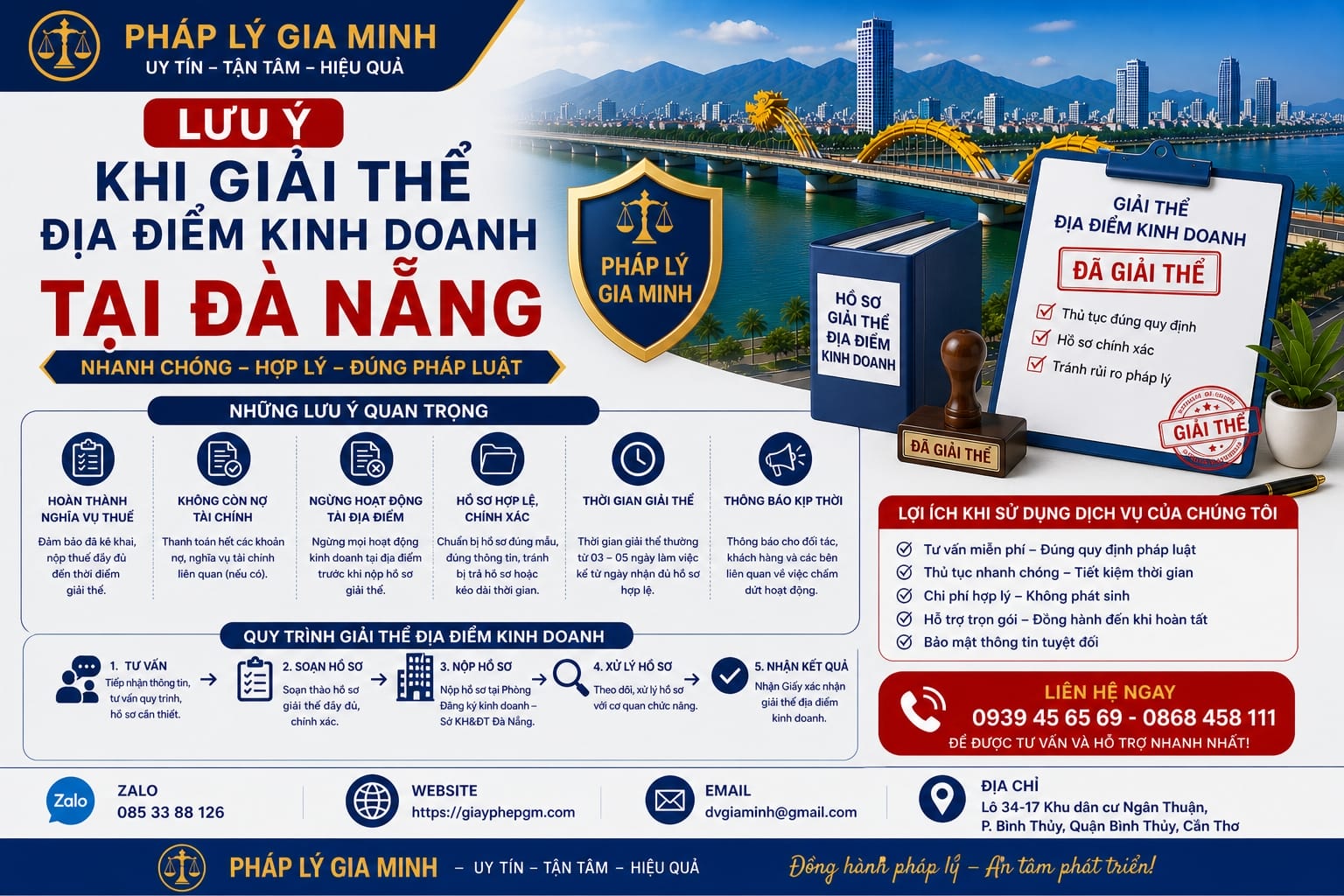 Lưu ý khi giải thể địa điểm kinh doanh tại Đà Nẵng