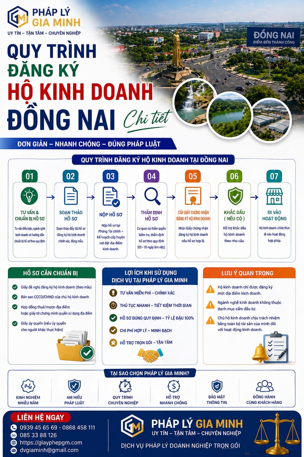 Quy trình đăng ký hộ kinh doanh Đồng Nai chi tiết