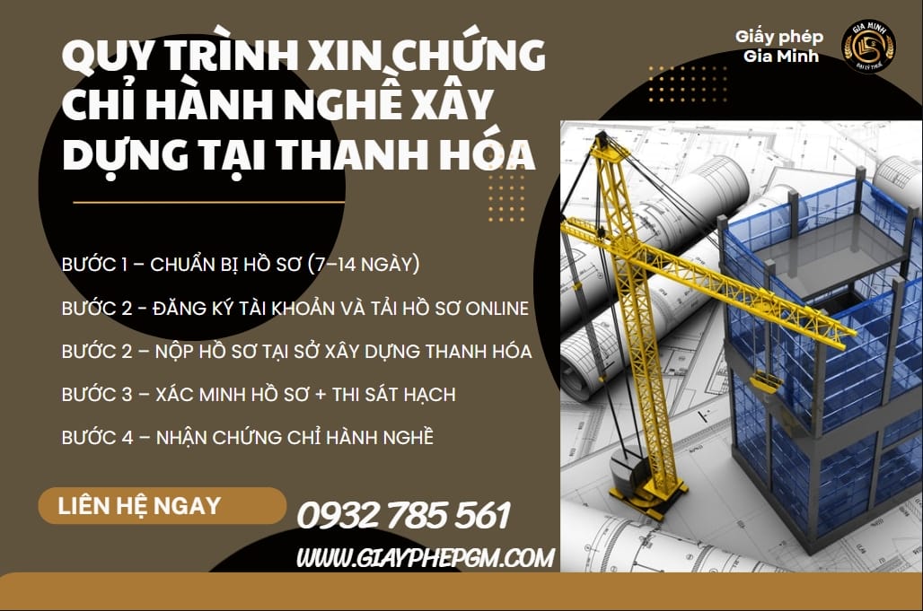 Quy trình xin chứng chỉ hành nghề xây dựng tại Thanh Hóa