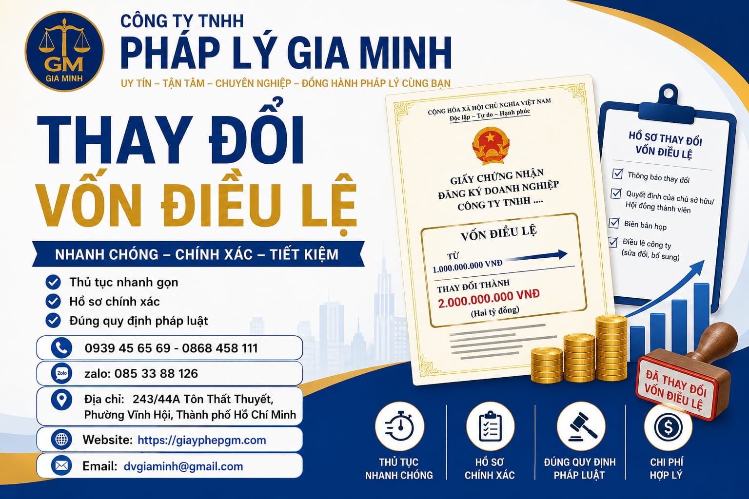 Chi phí chuyển hộ kinh doanh lên công ty tại Nghệ An năm 2025 16 Thay đổi vốn điều lệ Nghệ An