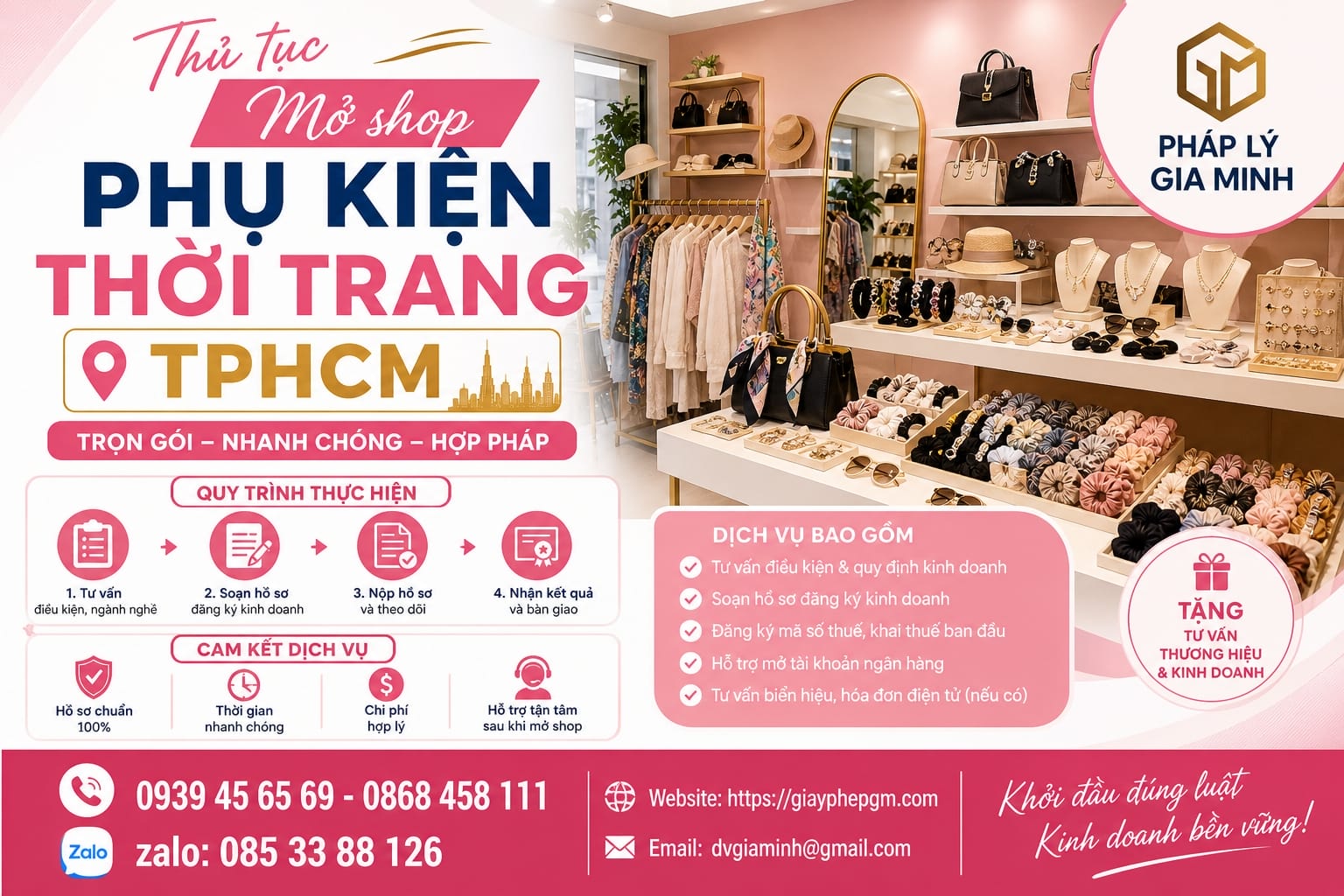 Thành lập hộ kinh doanh phụ kiện thời trang tại TPHCM | Thủ tục, chi phí, kinh nghiệm 12 Thủ tục mở shop quần áo TPHCM
