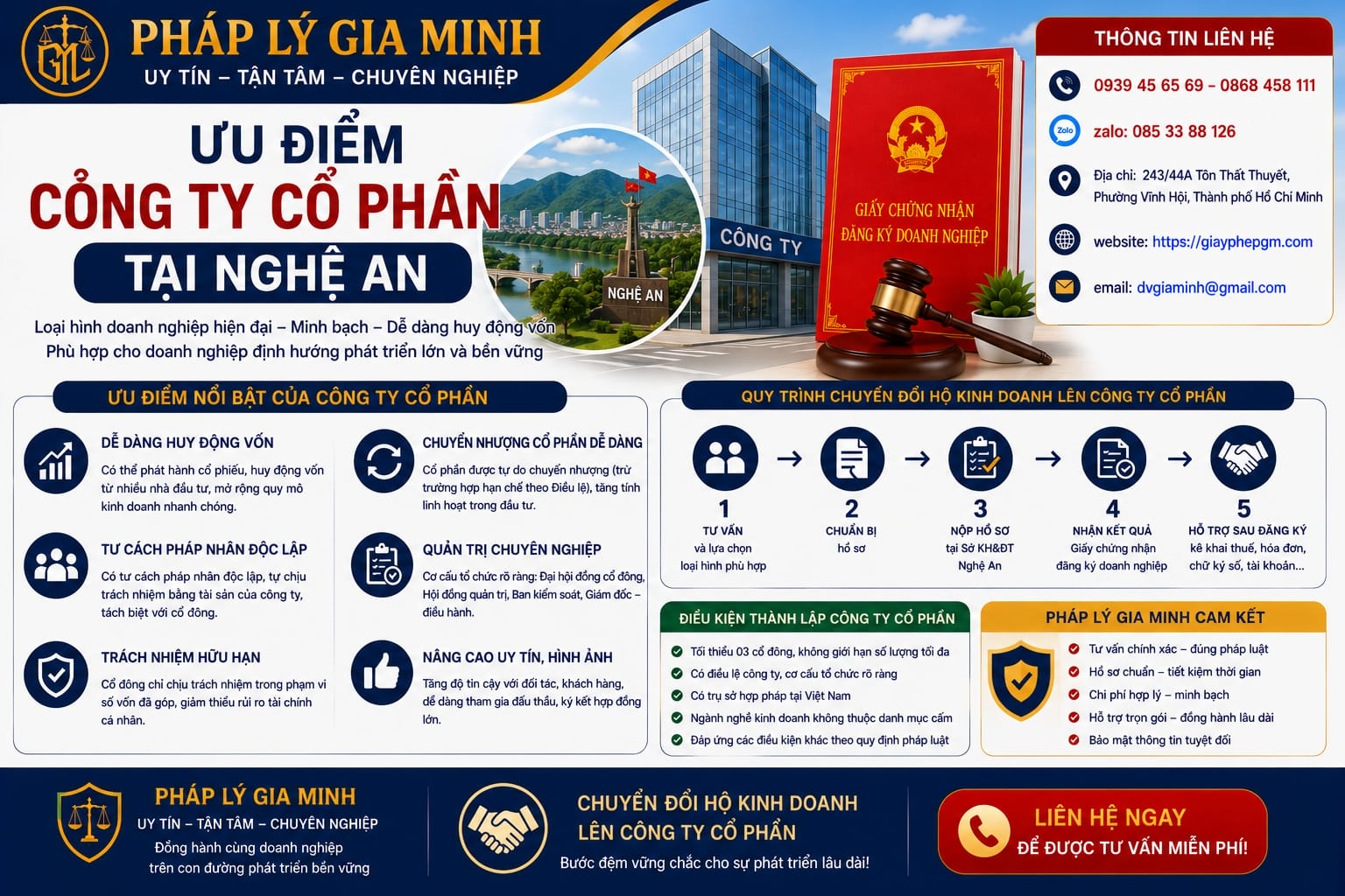 Ưu điểm công ty cổ phần Nghệ An