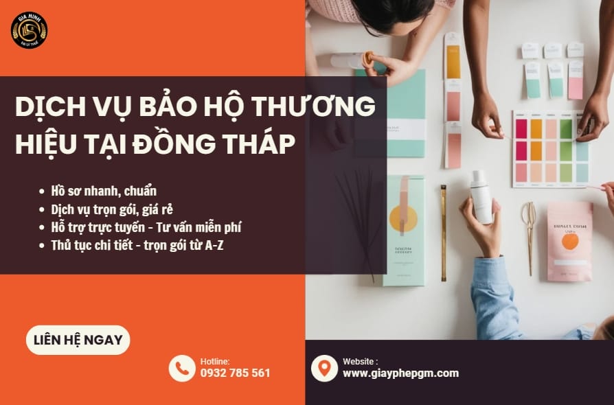 Dịch Vụ Bảo Hộ Thương Hiệu Tại Đồng Tháp – Uy Tín, Nhanh Chóng, Hỗ Trợ Trọn Gói