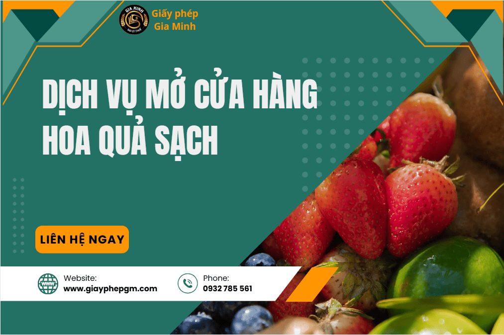 Dịch vụ mở cửa hàng hoa quả sạch tại Quảng Trị trọn gói uy tín
