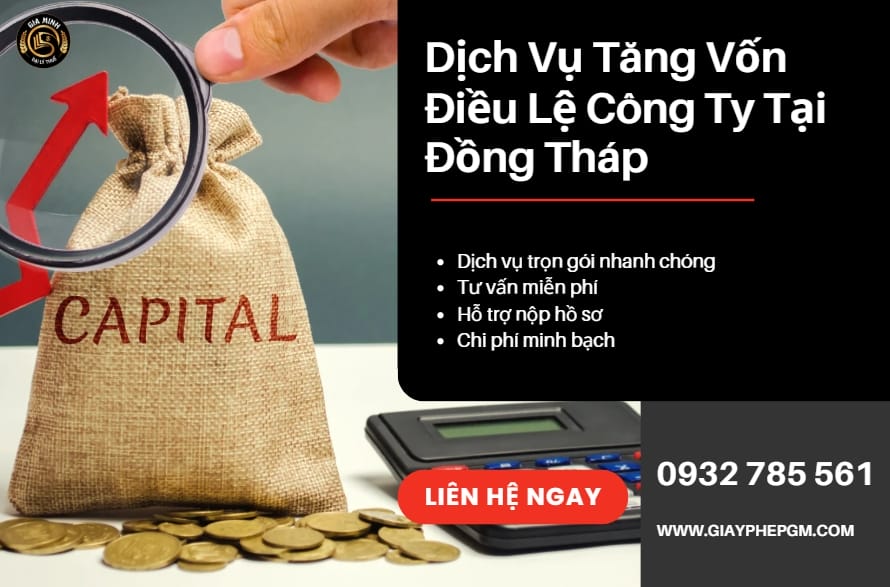 Dịch Vụ Tăng Vốn Điều Lệ Công Ty Tại Đồng Tháp – Nhanh, Đúng Luật, Hỗ Trợ Trọn Gói