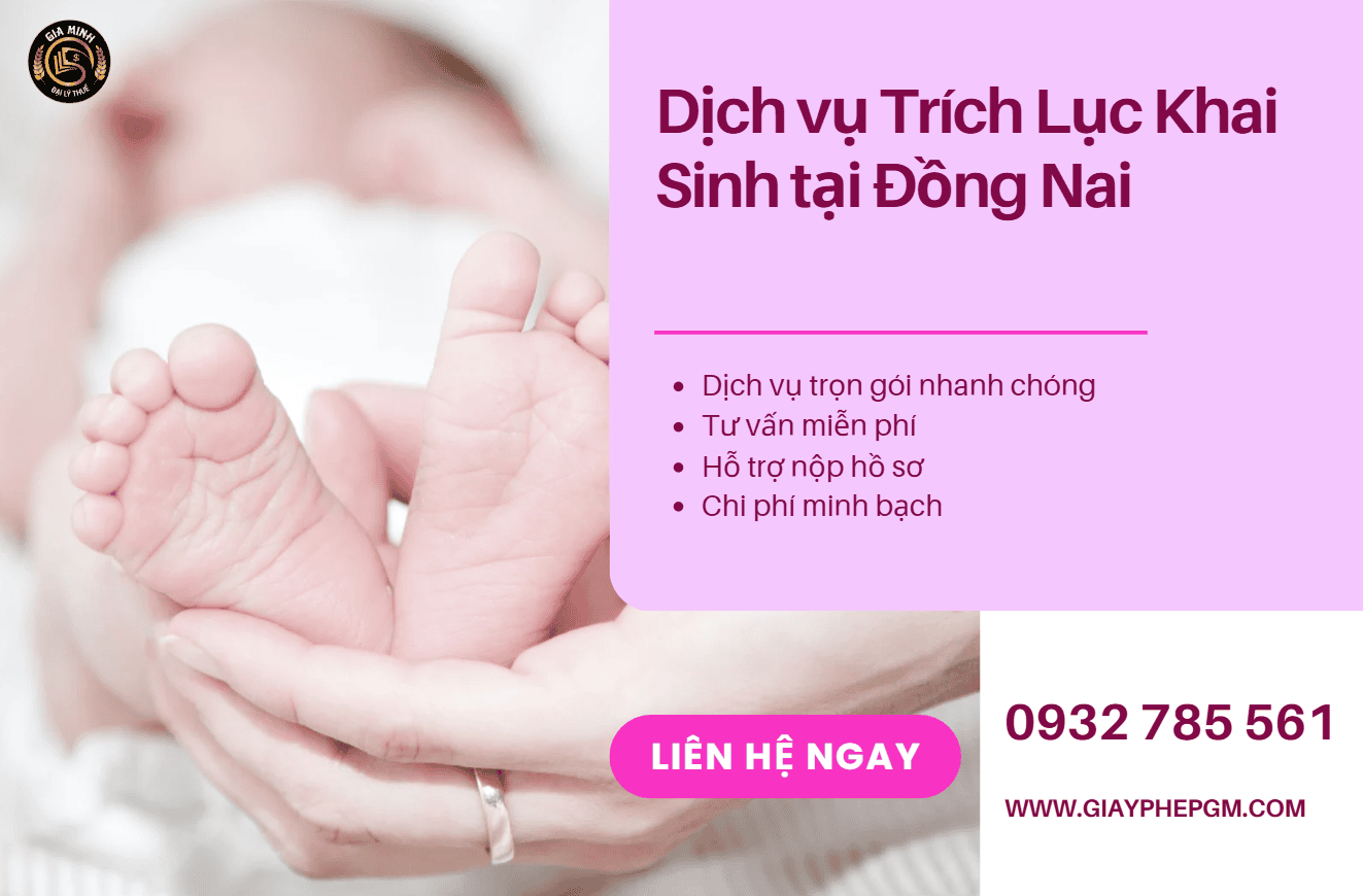 Dịch vụ Trích Lục Khai Sinh tại Đồng Nai – Nhanh Chóng, Uy Tín, Hỗ Trợ Tận Nơi