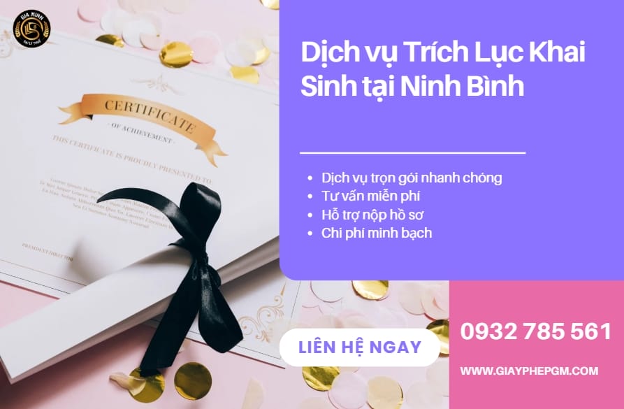 Dịch vụ trích lục khai sinh tại Ninh Bình: Nhanh chóng – Chính xác – Hỗ trợ tận nơi