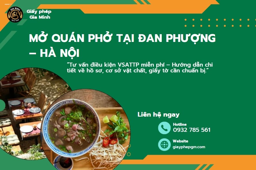 Mở quán phở tại Đan Phượng (Hà Nội): Tiềm năng, chi phí và thủ tục cần biết