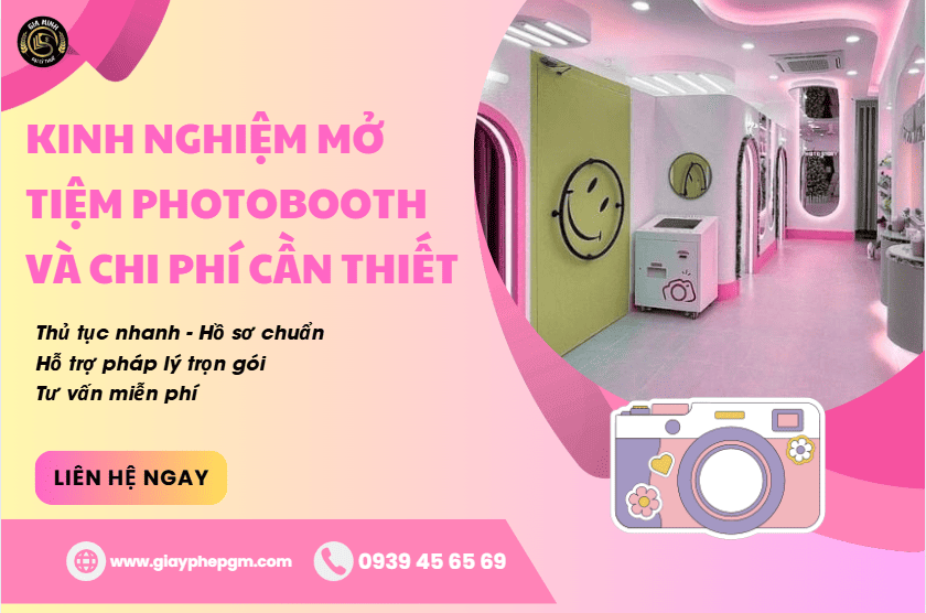 Kinh nghiệm mở tiệm Photobooth tại Cần Thơ – Chi tiết