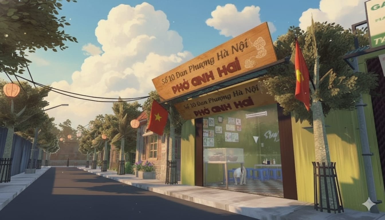 Mở quán phở tại Đan Phượng (Hà Nội): Tiềm năng, chi phí và thủ tục cần biết 5 Quán phở anh Hai số 10 Đan Phượng - Hà Nội