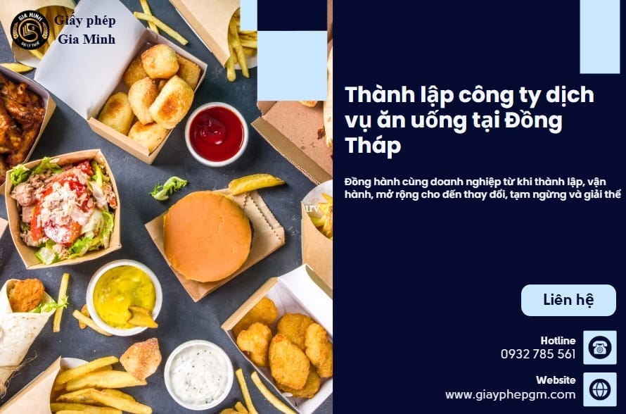 Thành lập công ty dịch vụ ăn uống tại Đồng Tháp – Nhanh Chóng, Hợp Pháp, Trọn Gói