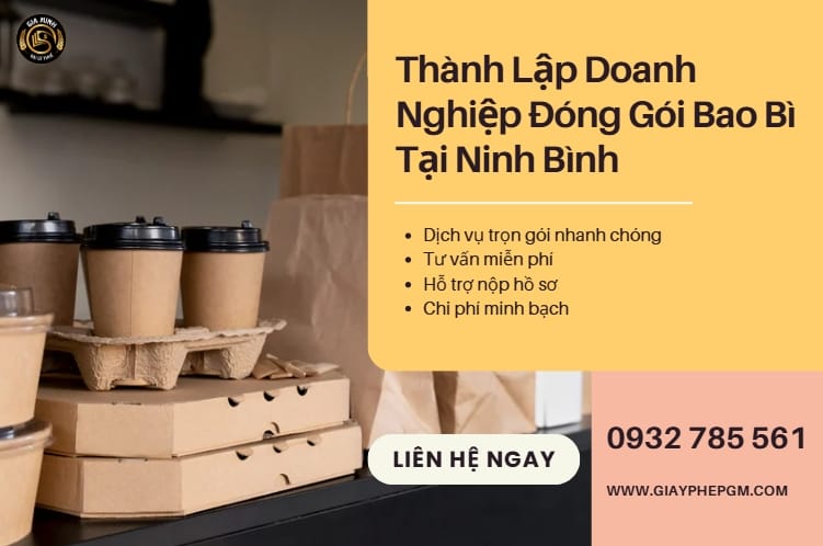 Thành Lập Doanh Nghiệp Đóng Gói Bao Bì Tại Ninh Bình – Thủ Tục Nhanh, Chi Phí Hợp Lý