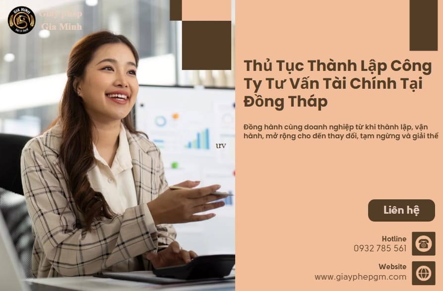Thủ Tục Thành Lập Công Ty Tư Vấn Tài Chính Tại Đồng Tháp – Hướng Dẫn Hồ Sơ, Điều Kiện Và Quy Trình Chi Tiết