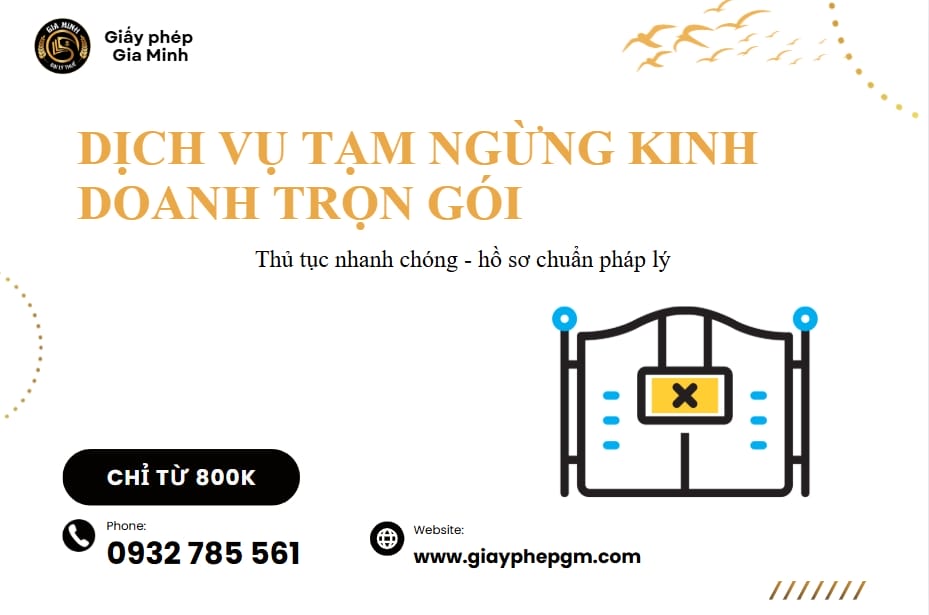 Dịch vụ tạm ngừng kinh doanh trọn gói – Hỗ trợ nhanh chóng, đúng quy định