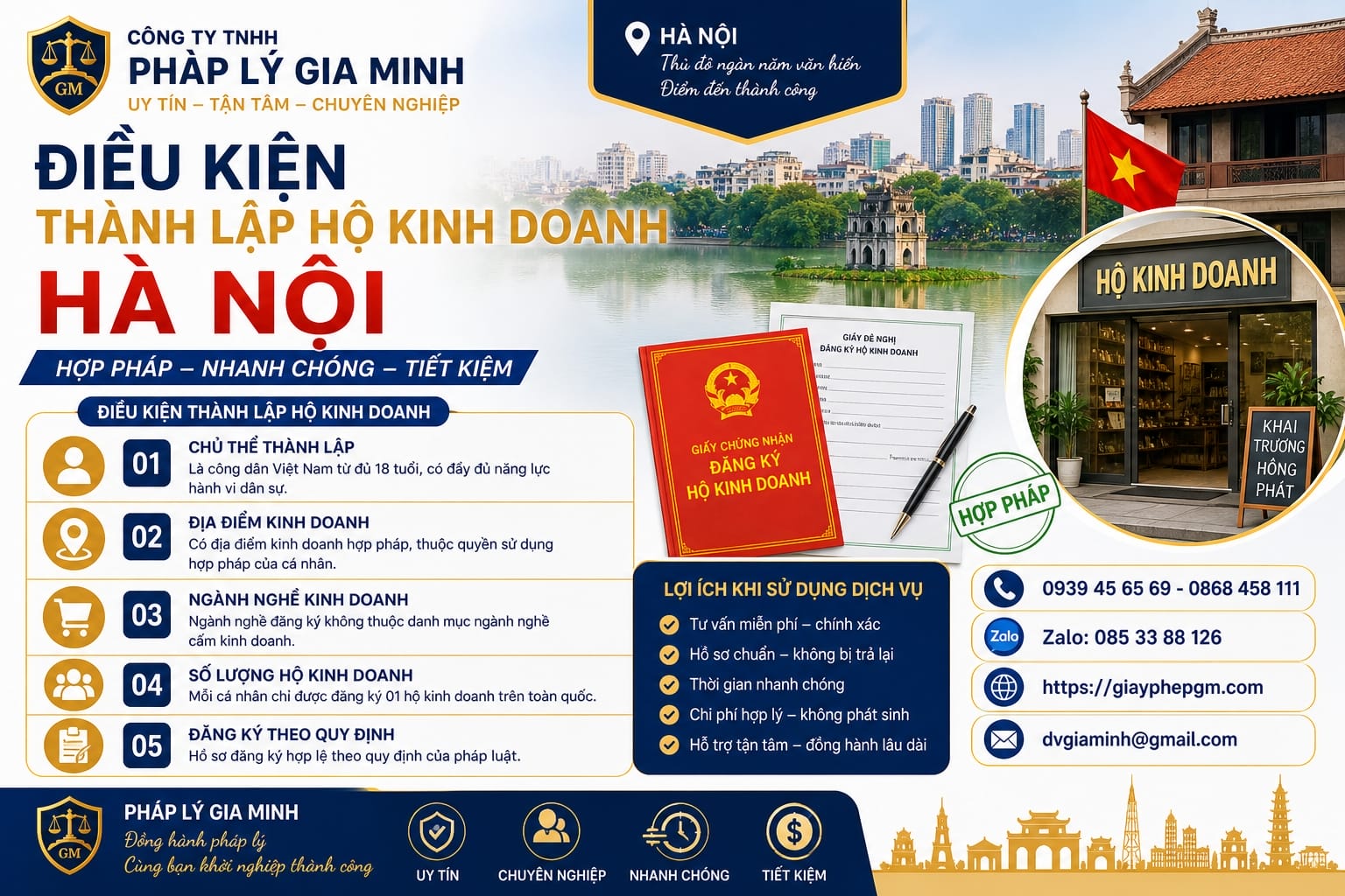 Dịch vụ thành lập hộ kinh doanh Hà Nội – Thủ tục nhanh gọn, đúng luật, chi phí thấp 12 Điều kiện thành lập hộ kinh doanh Hà Nội